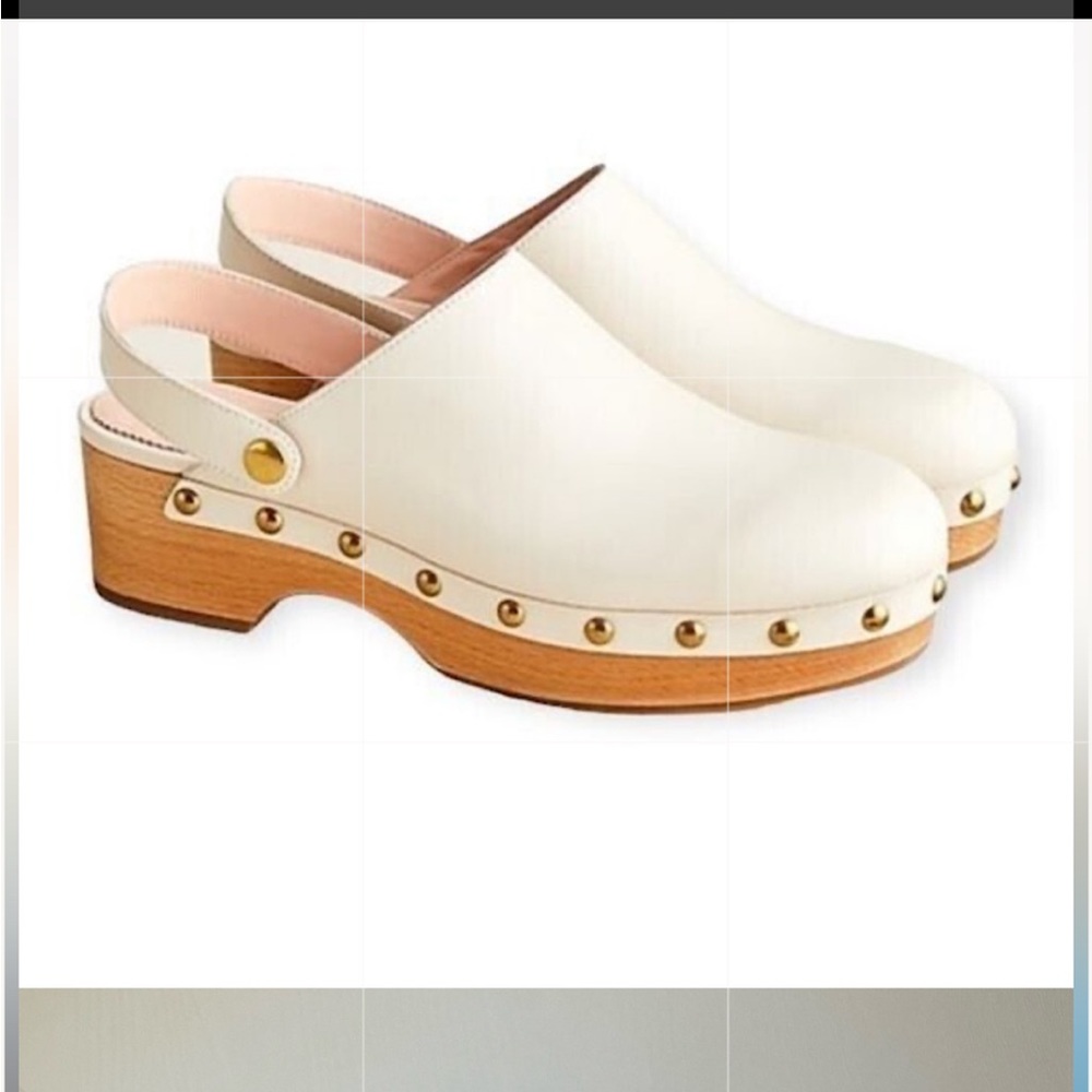 Just in time for spring. Jcrew clogs are so stylish.